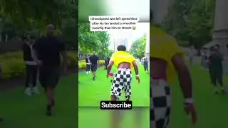 IShowSpeed was left speechless after his fan landed a smoother backflip than him on stream 😭#shorts