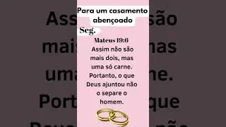 Para um casamento aben&ccedil;oado.