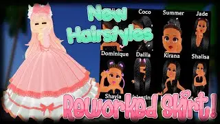 Royale High - Ballroom Entrance Skirt REWORK & NEW Hairstyles!
