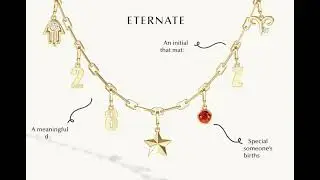 Custom Charm Necklace  |  Birthstone, Initials, Numbers, Symbols