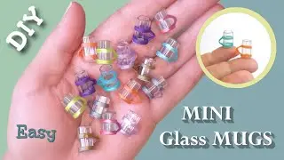 EASY Pens to MINI MUGS ~Easy DIY~ Dollhouse Glass Mugs #Miniatures #MiniatureCrafts #WasteMaterials
