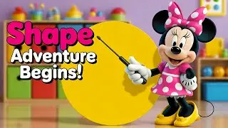 Mickey Mouse Clubhouse Read Along Storybook for Kids | Learning Shapes with Minnie!