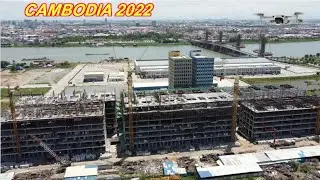 [4K] Drone Footage of Phnom Penh City 2022 Under Development