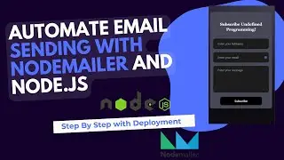 Automate email sending using Nodemailer + Nodejs | Step by step tutorial | 