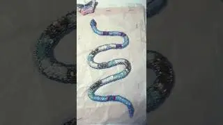 embroidery snake very beautiful work#khaka #viral #fashionembroidery