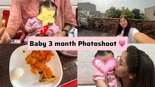 Baby 3 month photoshoot 🎥💗/ Jammu with nieces