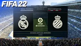 FIFA 22 🇪🇸 Real Madrid vs. RCD Espanyol | PS5