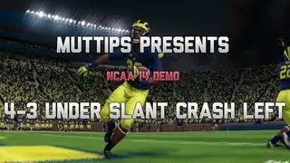 MUTtips Presents NCAA 14 Nano Blitz - 4-3 Under Slant Crash Left