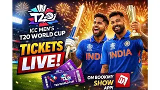 T20 World Cup 2026 Tickets Booking Second Phase Lived Book now on BookMyShow app