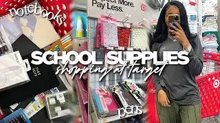 Back To School Supplies Shopping Vlog at Target 2024 | *sophomore year*