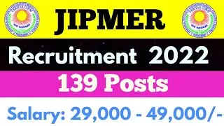 JIPMER Staff Nurse Vacancy | JIPMER Nursing Officer Recruitment  | JIPMER Recruitment 2022