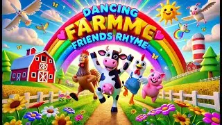 Dancing Farm Friends | Fun Farm Animal Rhyme for Kids | 3D fun & Music Party!  #kids #nurseryrhymes