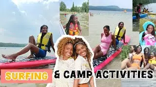 Surfing and Camp Activities Day 3#summercamp #canadiansummer 