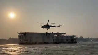 Helicopter 🚁 exercise Black commando 🥷 🚢samundar 🚢 ship#nsg commando army in real heros