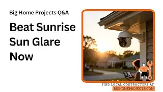 Sun-Glare Shielding For East West Camera Angles