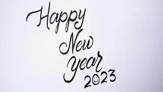Happy New Year 2023 Writing Style Simple || Writing With Debika