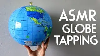 ASMR Globe Tapping 🌍 | Soft Spoken, Whispers and Tapping Sounds for Relaxation