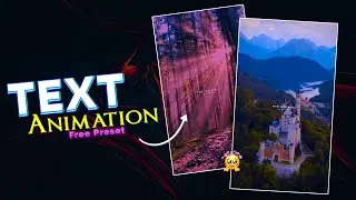 Trending Aesthetic Text Animation Preset | Text Animation | Free Text Animation Xml