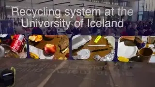 Recycling system at the University of Iceland