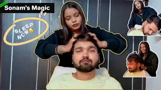 The Best Relaxing ASMR Head, Neck and Hands Massage By The Beautiful Sonam | Lady Barber 💈