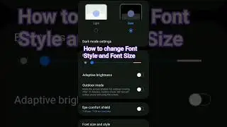 How to change Font Style and Font Size