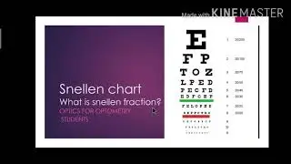 What is Snellen fraction| Snellen chart| Optics for Optometry Students|