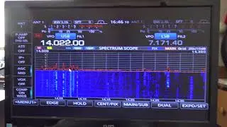 Icom IC-7610 On An External Display, 32