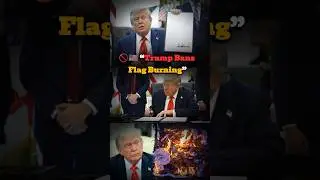 🇺🇸🔥 Trump Bans Flag Burning &ndash; Free Speech Battle Ignites! | #trump #usa #flagburning #freespeech