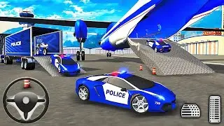 Police Robot Car Transporter - Cargo Truck & Plane - Android Gameplay