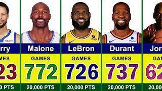 The Fastest Players to Reach 20,000 Points in NBA History 🚀 | LeBron James, Michael Jordan, Curry