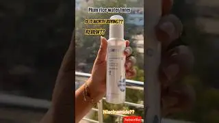 Plum rice water toner #skincare #beauty #toner #ricewatertoner #koreanskincare #plum #review #shorts