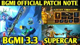 😍 BGMI 3.3 UPDATE OFFICIAL PATCH NOTES | 10 UC X SUIT EVENT | SUPERCAR EVENT & NEERAJ CHOPRA EVENT