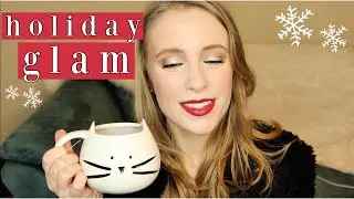 SIMPLE HOLIDAY GLAM | chatty grwm