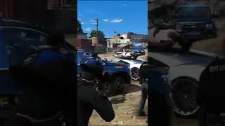 Suspect reaches for weapon #fivem #gtarpclips #shotsfired #gtarp #cops  #police #clipsgtarp