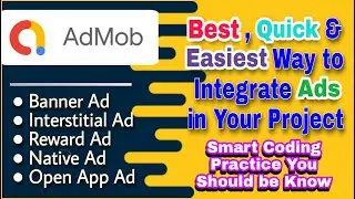 How To Implement Admob Ads in App Android Studio 2024 | Best, Quick & Easiest Way to Do | MakeEasy