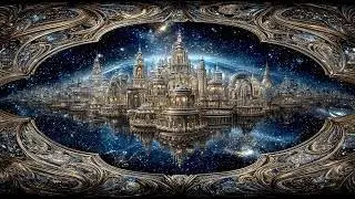 Enter a Celestial Kingdom 🌌 | Heavenly Neoclassical AI Palace City Tour in 4K