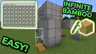 NEW BEST BAMBOO FARM TUTORIAL in Minecraft Bedrock (MCPE/Xbox/PS/Switch/PC)