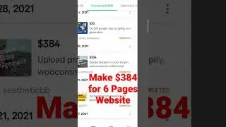 $384 for Creating WordPress Website on Fiverr #makemoneyhome #fiverr #short