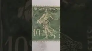 old stamp france 🇫🇷 1900# year #youtube #shortsvideo #viral #