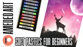 Soft Pastels Tutorial for Complete Beginners | Galaxy Night Sky Drawing | Kate Amedeo