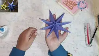 How To Make  3D  Stars⭐⭐ With Paper And Straws | Easy Craft Ideas | Step By Step Tutorial
