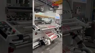 Zontai slitting rewinding machine, slitting of printed laminated film, 400m/min #slittingmachine
