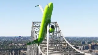 Crashed into a bridge due to bad weather / New Orleans airport ;; game