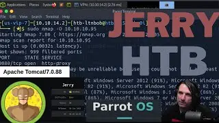 HackTheBox Jerry explanation using Parrot OS, NMAP, MSFVenom and more