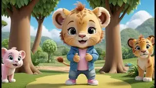 Lion Cub Learning Color | Fun Color Learning Nursery Rhyme for Kids | Baby Learning Song