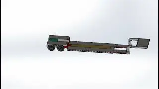 Lowboy trailer (vista explosiva)