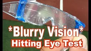 Hitting Drill:  BLURRY VISION Eye Test ..Baseball Hitting Instruction Hitting Timing