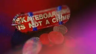 Skateboard Miniature with post-production effects