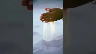Satisfying sand pour asmr sound sand hands #shorts