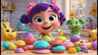 Play Dough Go Squish Squish Squish | English Nursery Rhyme | Kids Songs | Baby Music